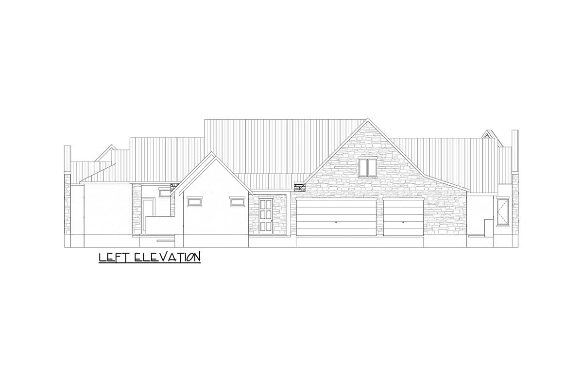 Plan 264176KMD: Elegant 4-Bedroom European House Plan with Home Office & Scullery - Image #5 - European