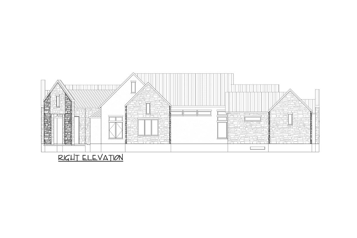 Plan 264176KMD: Elegant 4-Bedroom European House Plan with Home Office & Scullery - Image #6 - European