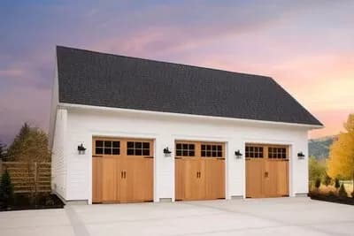 Traditional 3-Car Garage - 900 Sq Ft