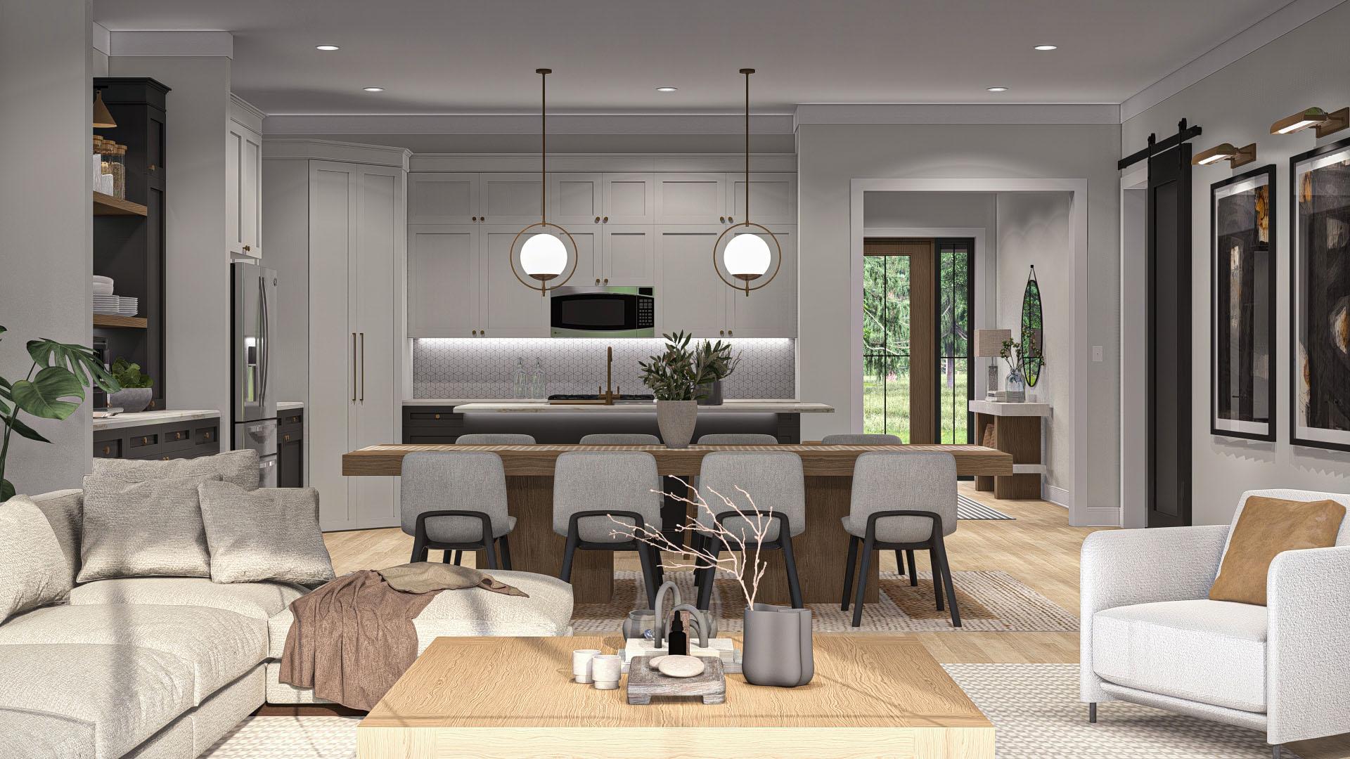 Plan 623369DJ: 2-Bed Modern Barndominium with Home Office and Great Room - 2214 Sq Ft - Image #20 - Barndominium, Country, Craftsman, Modern, New American