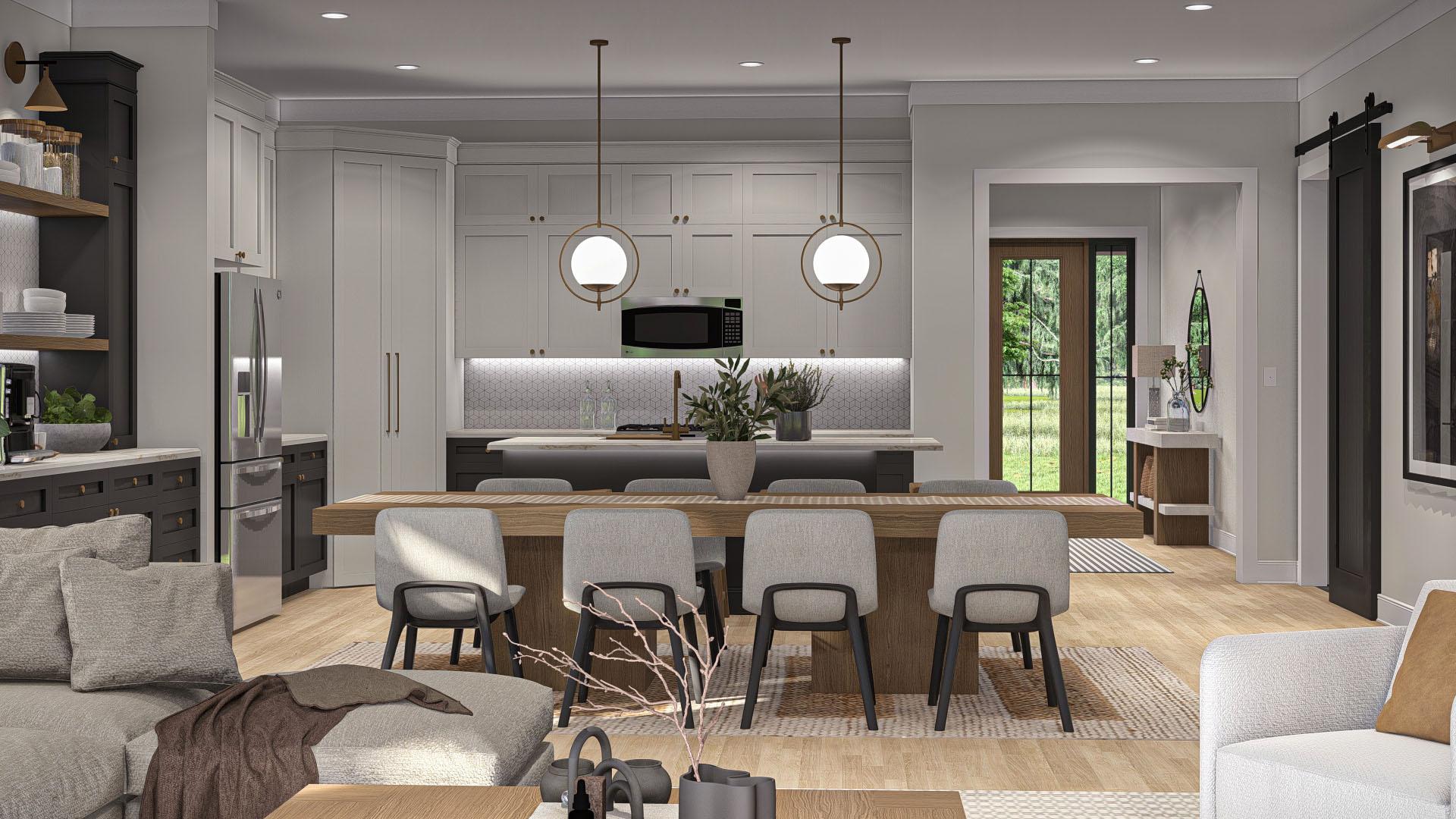 Plan 623369DJ: 2-Bed Modern Barndominium with Home Office and Great Room - 2214 Sq Ft - Image #21 - Barndominium, Country, Craftsman, Modern, New American