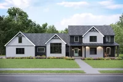 3-Bed Modern Farmhouse Plan with Main Floor Master and Sun Room - 3111 Sq Ft