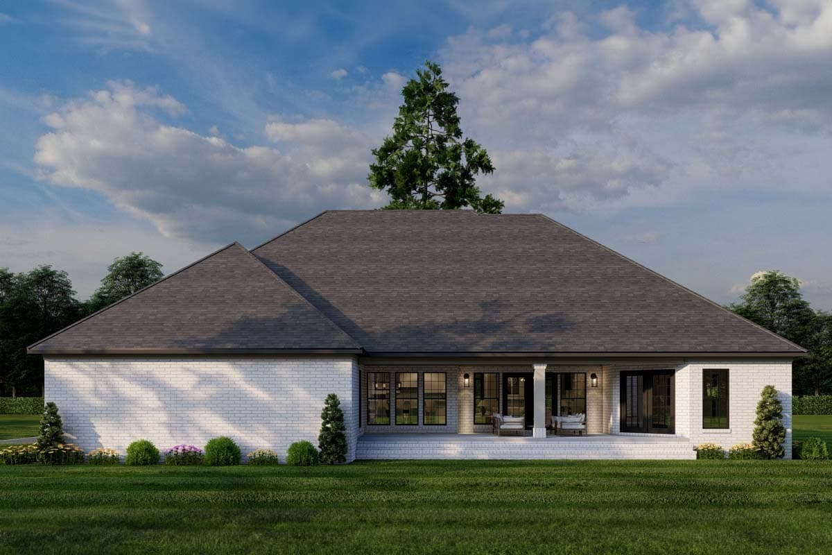Plan 60721ND: 4-Bed Traditional Home Plan with Keeping Room and Study Room - 2613 Sq Ft - Image #15 - French Country, Traditional