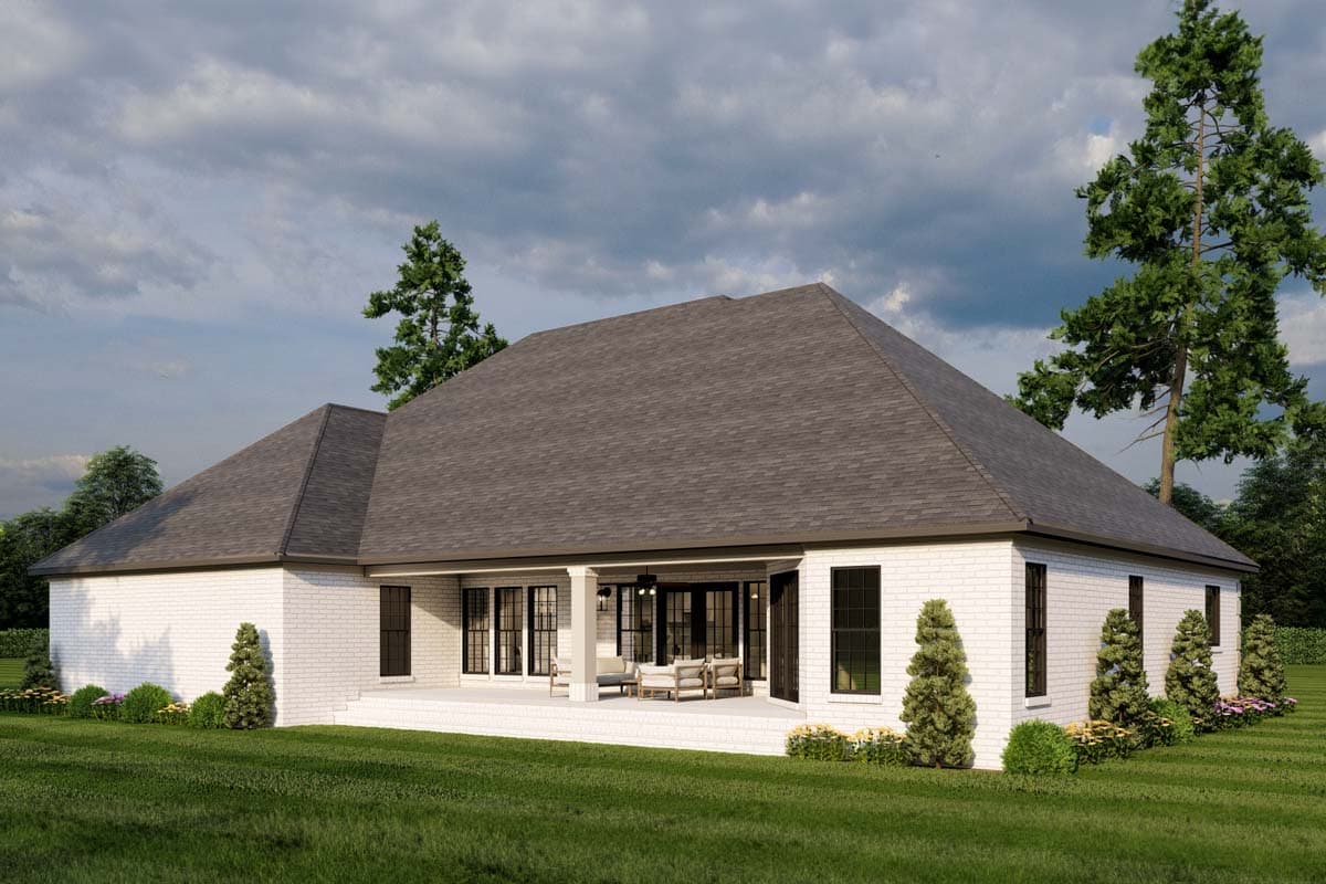 Plan 60721ND: 4-Bed Traditional Home Plan with Keeping Room and Study Room - 2613 Sq Ft - Image #16 - French Country, Traditional
