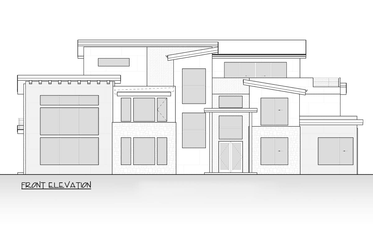 Plan 666270RAF: 3-Story Northwest Style House Plan with Two Story Great Room and Rooftop Deck - 6305 Sq Ft - Image #5 - Contemporary, Modern, Northwest
