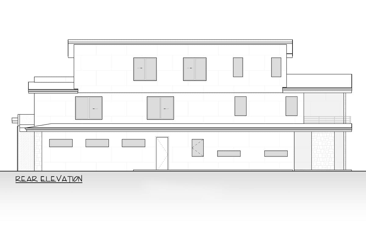 Plan 666270RAF: 3-Story Northwest Style House Plan with Two Story Great Room and Rooftop Deck - 6305 Sq Ft - Image #7 - Contemporary, Modern, Northwest