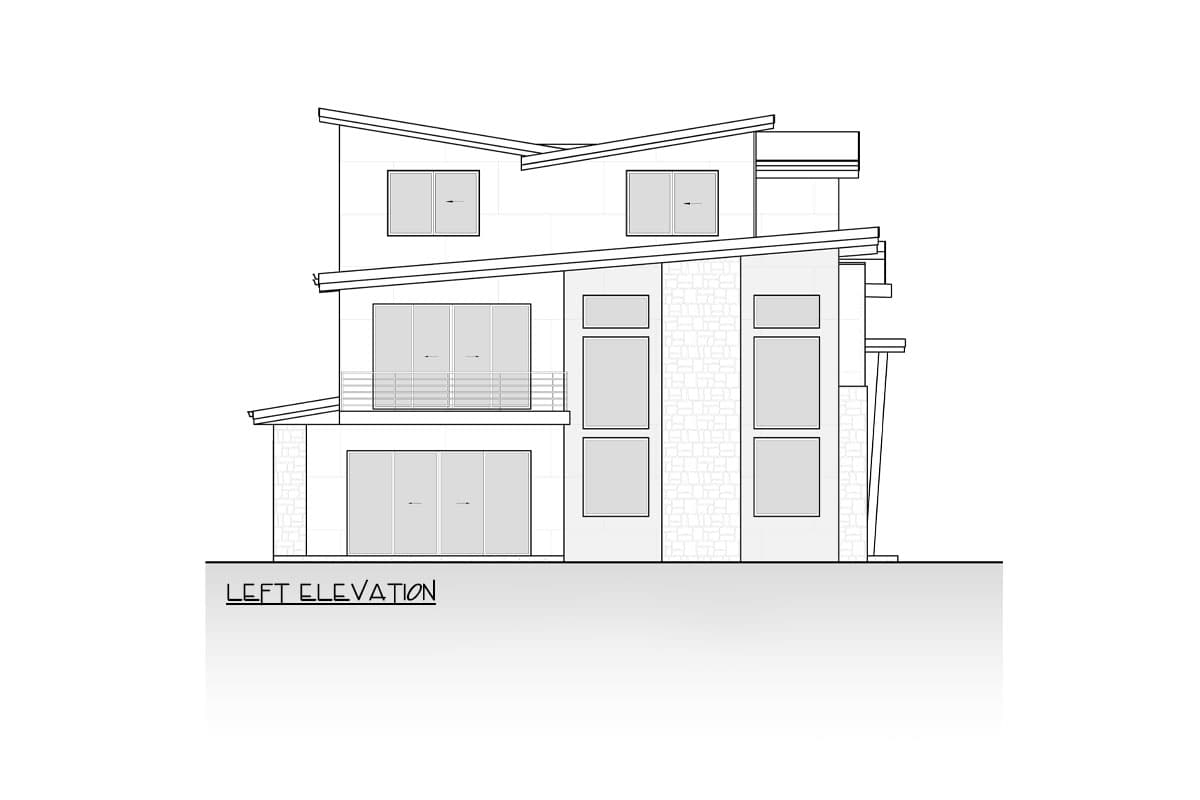 Plan 666270RAF: 3-Story Northwest Style House Plan with Two Story Great Room and Rooftop Deck - 6305 Sq Ft - Image #6 - Contemporary, Modern, Northwest