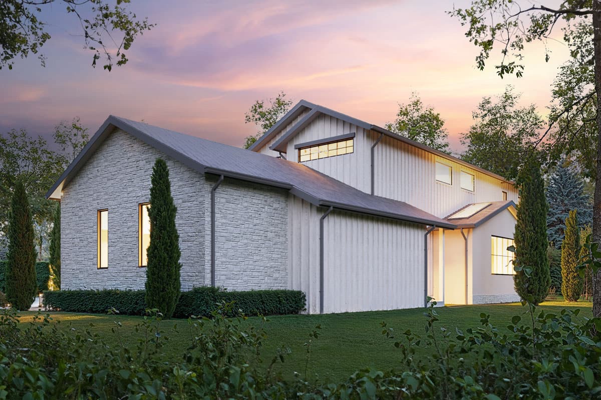 Plan 666271RAF: 4-Bed Contemporary Home Plan with Guest Suite on Main Level - 5158 Sq Ft - Image #4 - Contemporary, New American, Northwest, Transitional