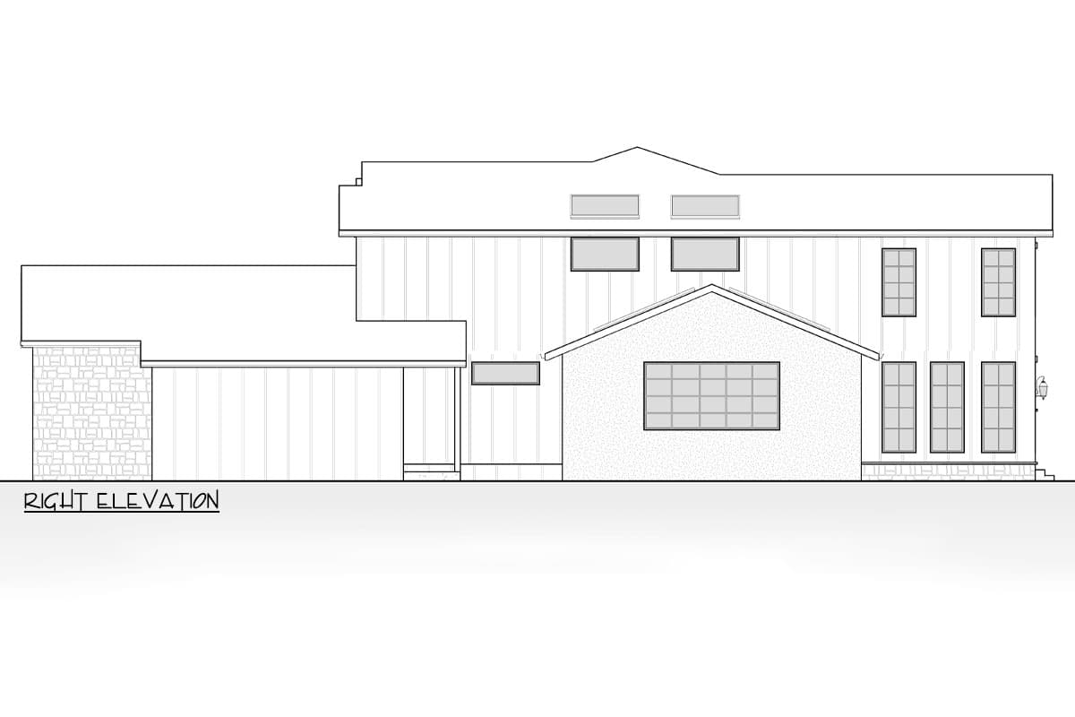 Plan 666271RAF: 4-Bed Contemporary Home Plan with Guest Suite on Main Level - 5158 Sq Ft - Image #8 - Contemporary, New American, Northwest, Transitional