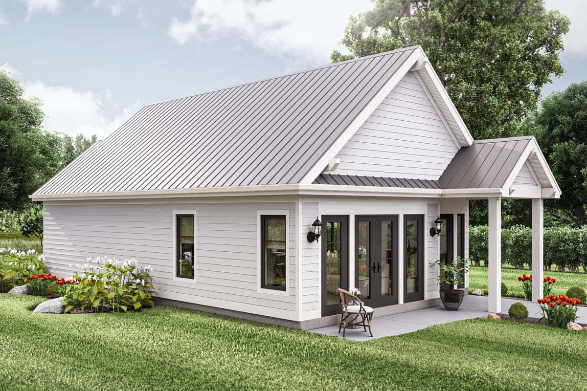 Plan 623370DJ: Craftsman-Style Cottage ADU with Open Concept Great Room - Image #13 - Cottage, Country, Craftsman