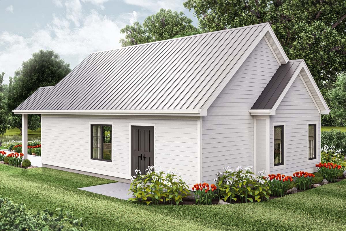 Plan 623370DJ: Craftsman-Style Cottage ADU with Open Concept Great Room - Image #15 - Cottage, Country, Craftsman