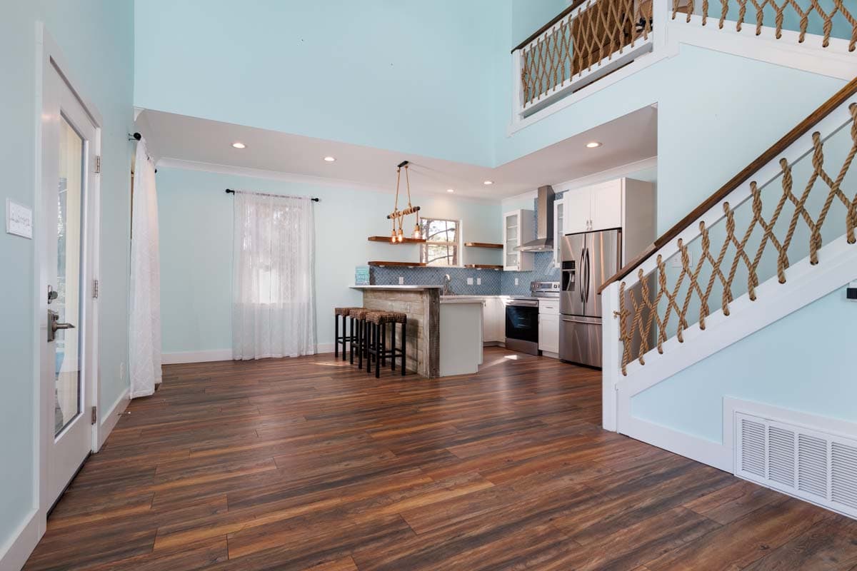 Plan 461043DNN: 3-Bed Low Country Home Plan with Two Story Great Room - 1416 Sq Ft - Image #11 - Cabin, Country, Low Country