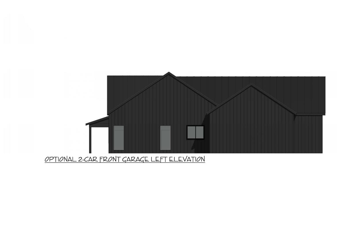 Plan 420148WNT: 1-Story Modern Farmhouse Plan with Vaulted Great Room and Flex Room - 2355 Sq Ft - Image #8 - Cabin, Country, Farmhouse, Modern Farmhouse, Vacation