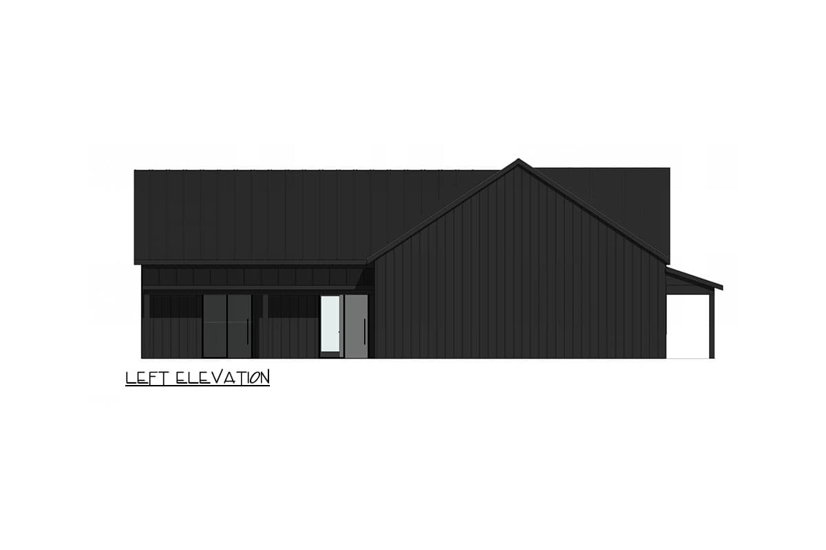 Plan 420148WNT: 1-Story Modern Farmhouse Plan with Vaulted Great Room and Flex Room - 2355 Sq Ft - Image #4 - Cabin, Country, Farmhouse, Modern Farmhouse, Vacation