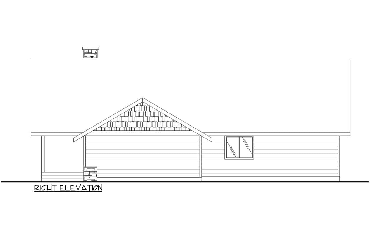 Plan 350078GH: 2-Bed Mountain Home Plan with Two Story Great Room and Loft - 1600 Sq Ft - Image #5 - Country, Mountain