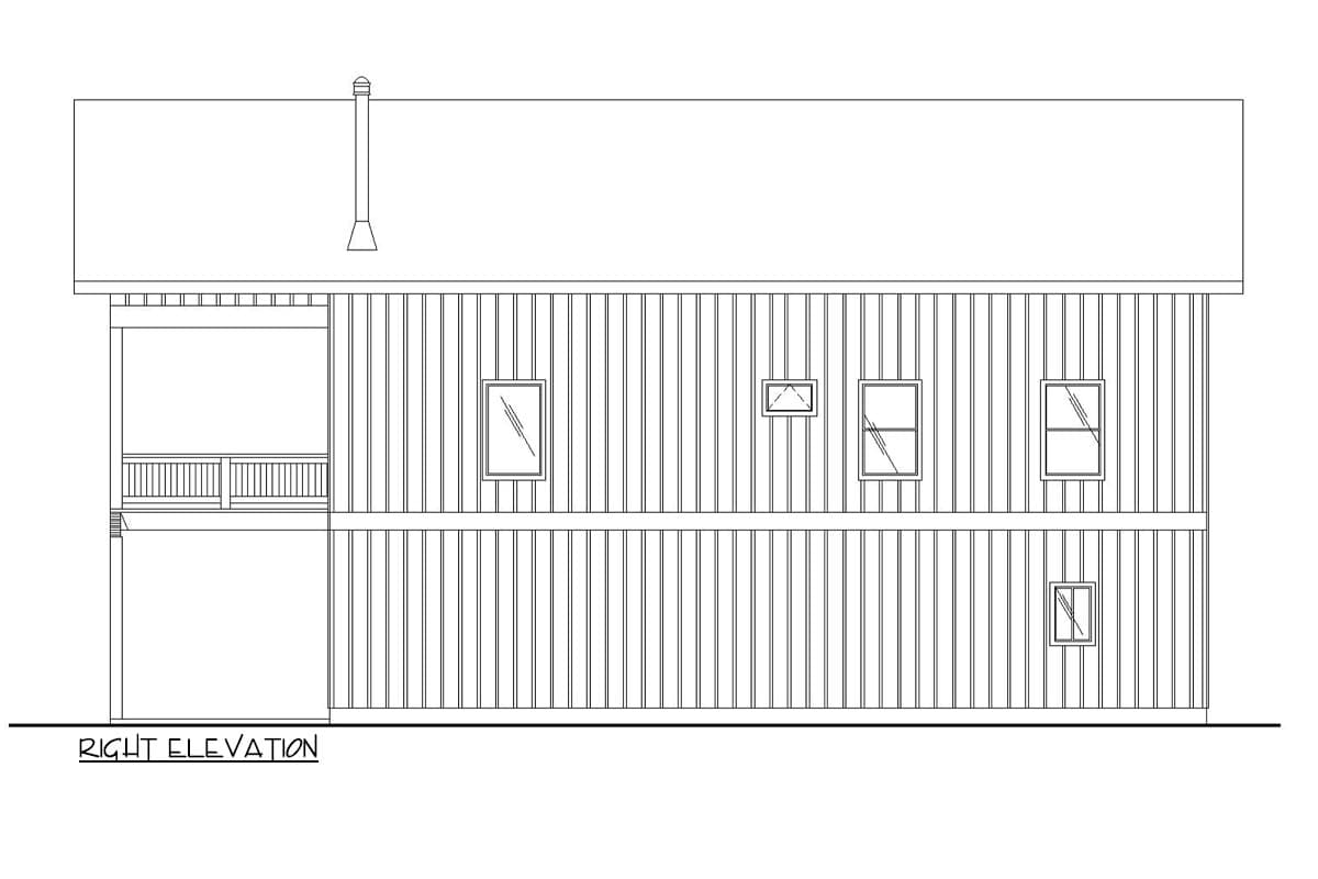 Plan 350079GH: 3-Bed Mountain House Plan with Main Level Apartment and Two Story Great Room - 2972 Sq Ft - Image #5 - Country, Mountain