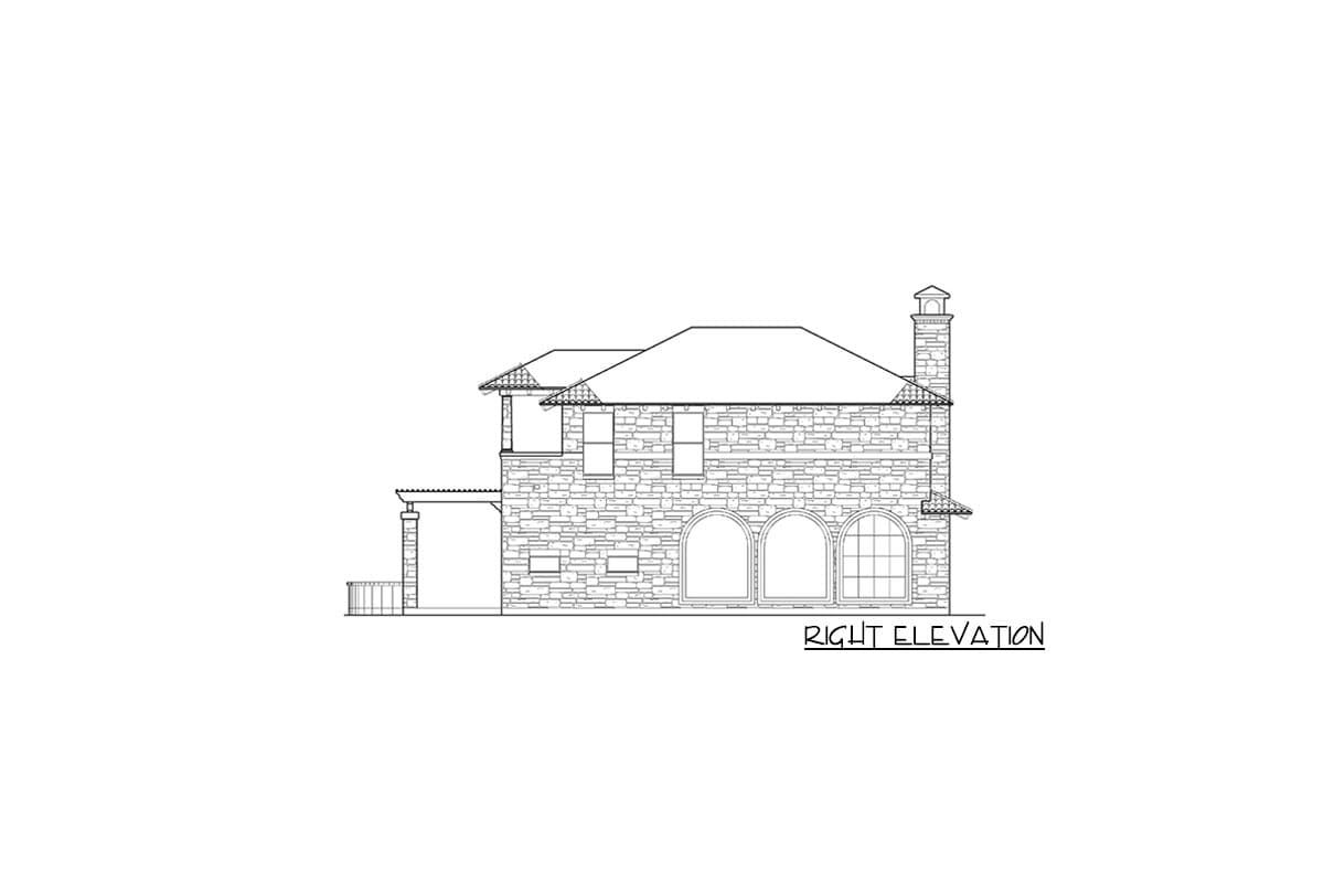 Plan 36313TX: Unique Courtyard Living - Image #5 - European, Mediterranean, Tuscan