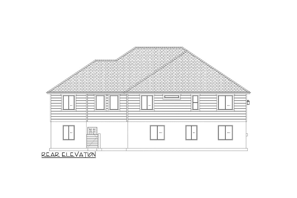 Plan 61508UT: Two-Story Traditional Home Plan with Bonus Above and Home Office - 2845 Sq Ft - Image #25 - Craftsman, Traditional