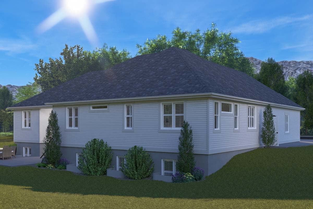 Plan 61508UT: Two-Story Traditional Home Plan with Bonus Above and Home Office - 2845 Sq Ft - Image #5 - Craftsman, Traditional