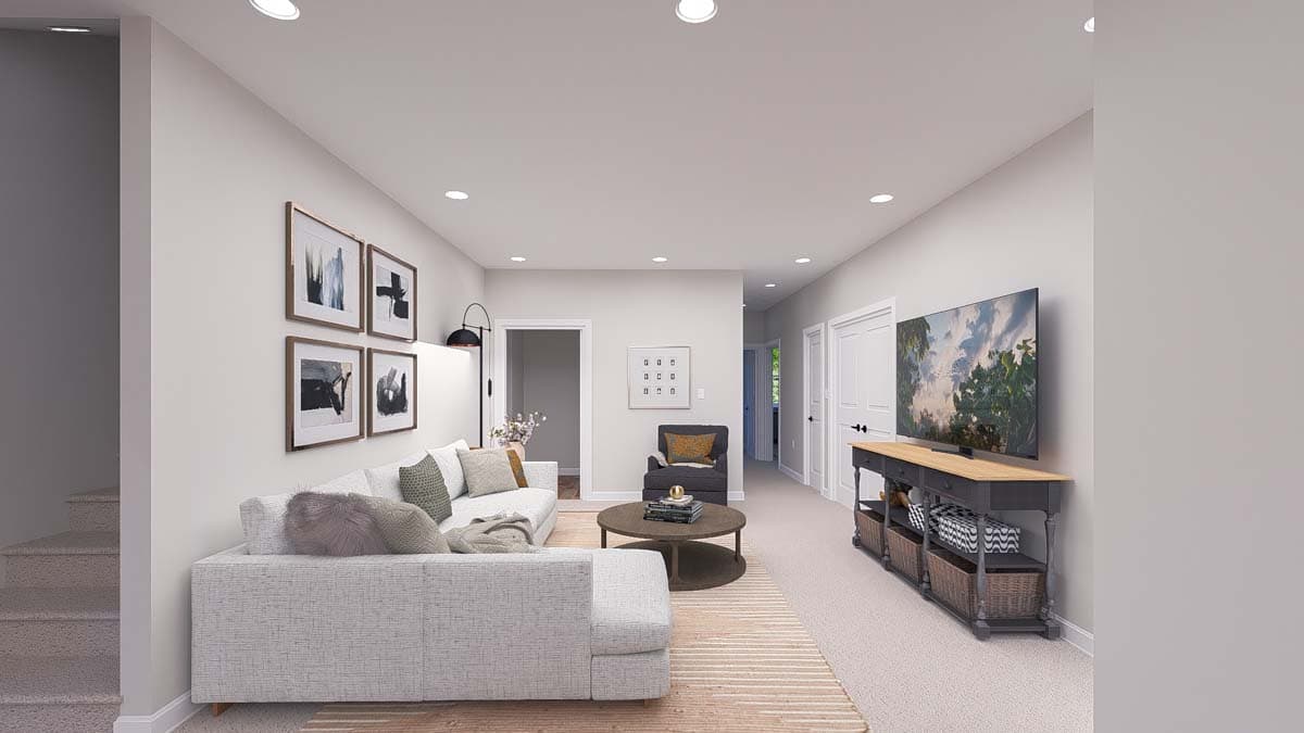 Plan 61508UT: Two-Story Traditional Home Plan with Bonus Above and Home Office - 2845 Sq Ft - Image #13 - Craftsman, Traditional