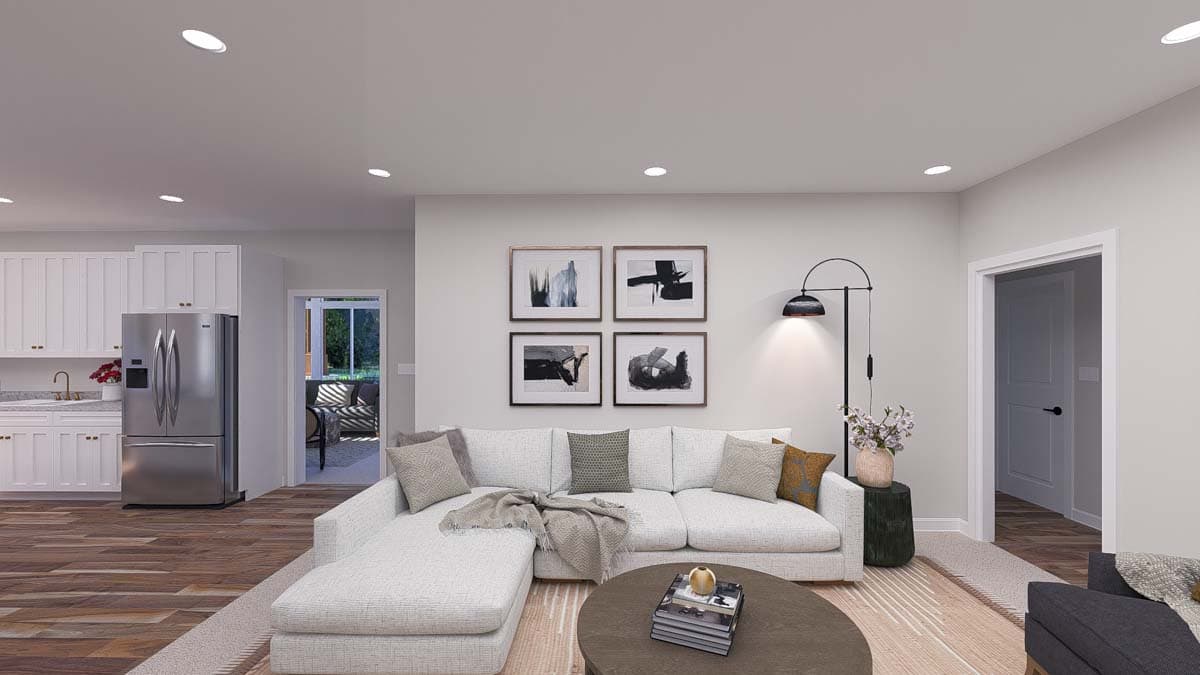 Plan 61508UT: Two-Story Traditional Home Plan with Bonus Above and Home Office - 2845 Sq Ft - Image #14 - Craftsman, Traditional