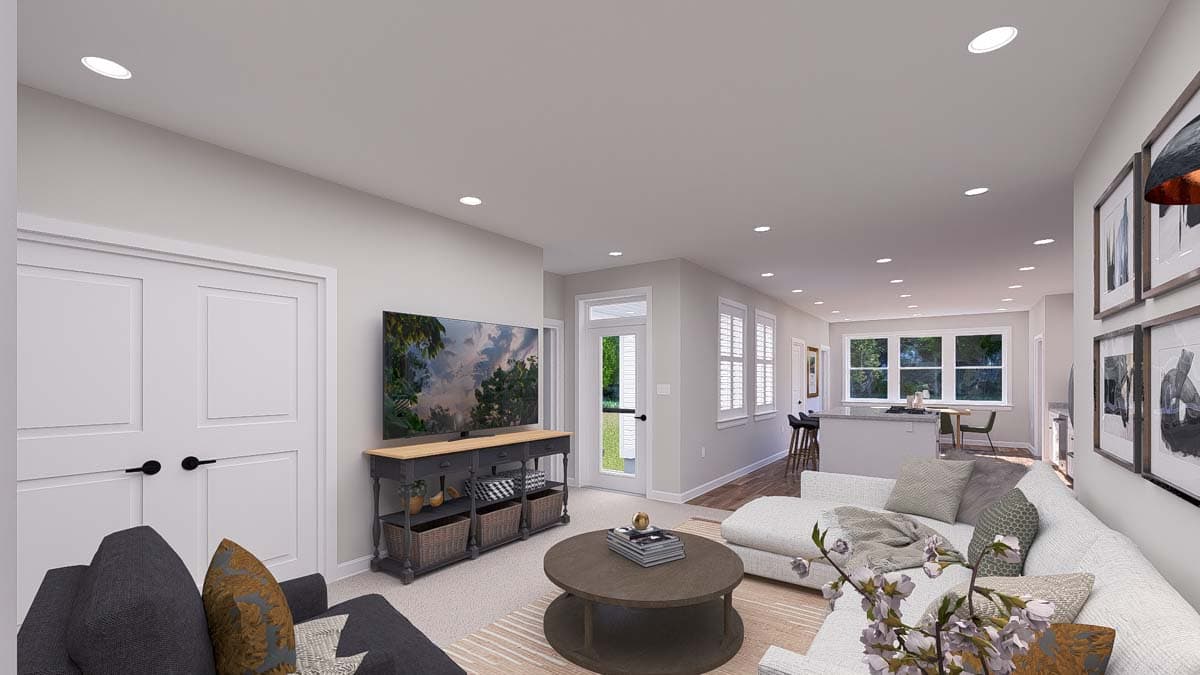 Plan 61508UT: Two-Story Traditional Home Plan with Bonus Above and Home Office - 2845 Sq Ft - Image #15 - Craftsman, Traditional