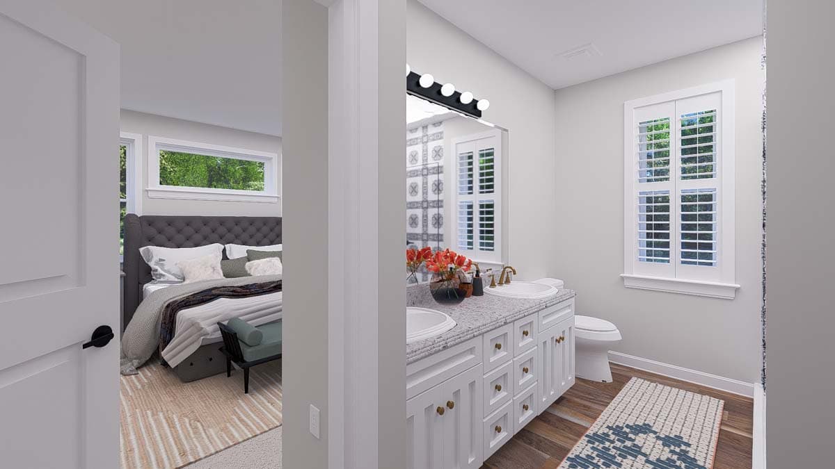 Plan 61508UT: Two-Story Traditional Home Plan with Bonus Above and Home Office - 2845 Sq Ft - Image #19 - Craftsman, Traditional