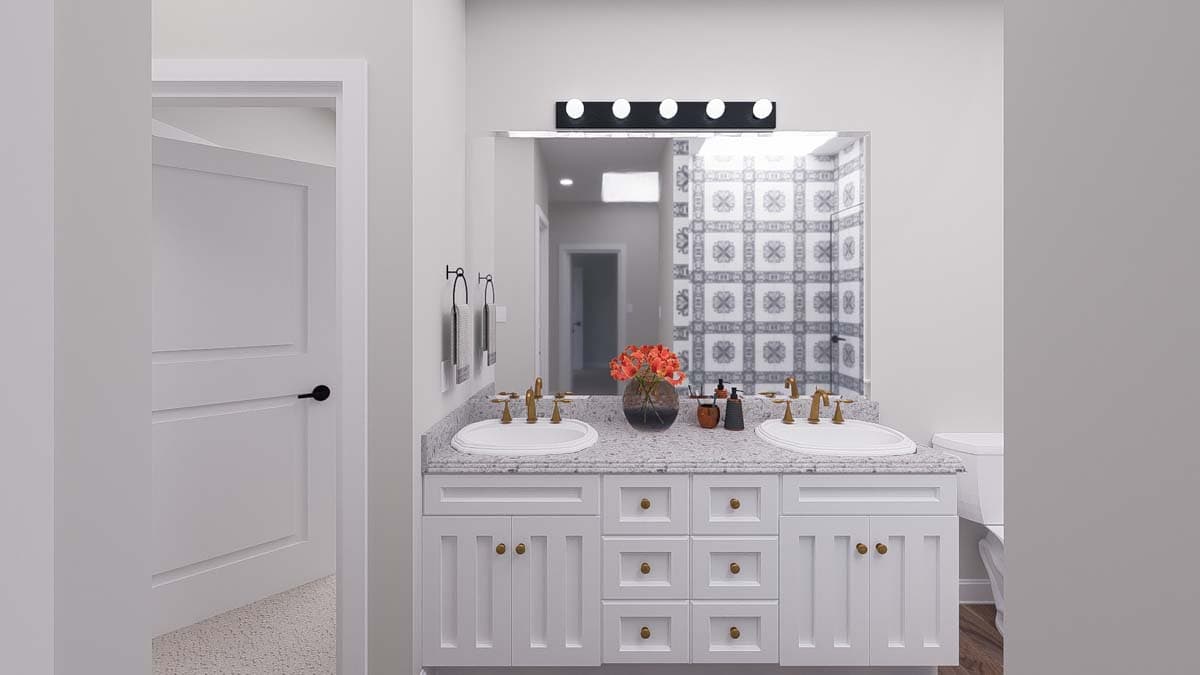 Plan 61508UT: Two-Story Traditional Home Plan with Bonus Above and Home Office - 2845 Sq Ft - Image #20 - Craftsman, Traditional