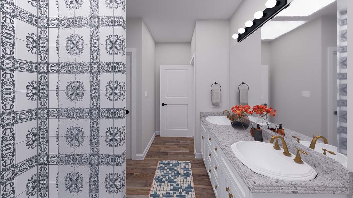 Plan 61508UT: Two-Story Traditional Home Plan with Bonus Above and Home Office - 2845 Sq Ft - Image #21 - Craftsman, Traditional