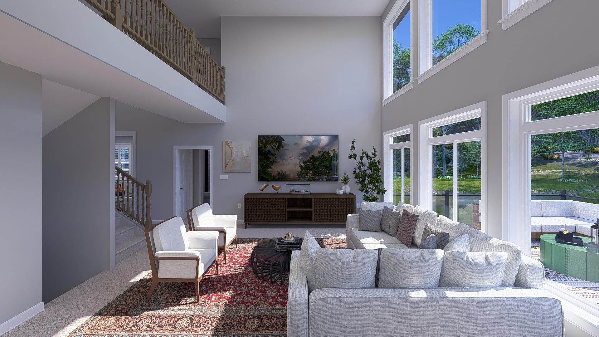 Plan 61509UT: 5-Bed New American Home Plan with Two Story Great Room - 3237 Sq Ft - Image #13 - New American, Traditional