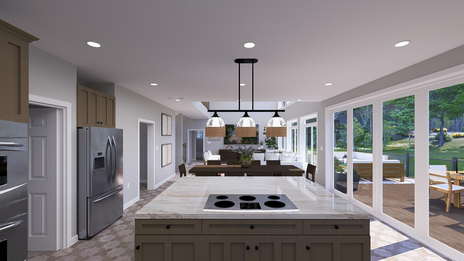 Plan 61509UT: 5-Bed New American Home Plan with Two Story Great Room - 3237 Sq Ft - Image #20 - New American, Traditional