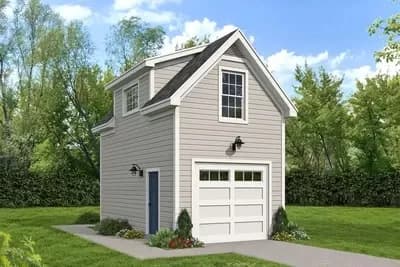 Single Detached Garage with Storage Above
