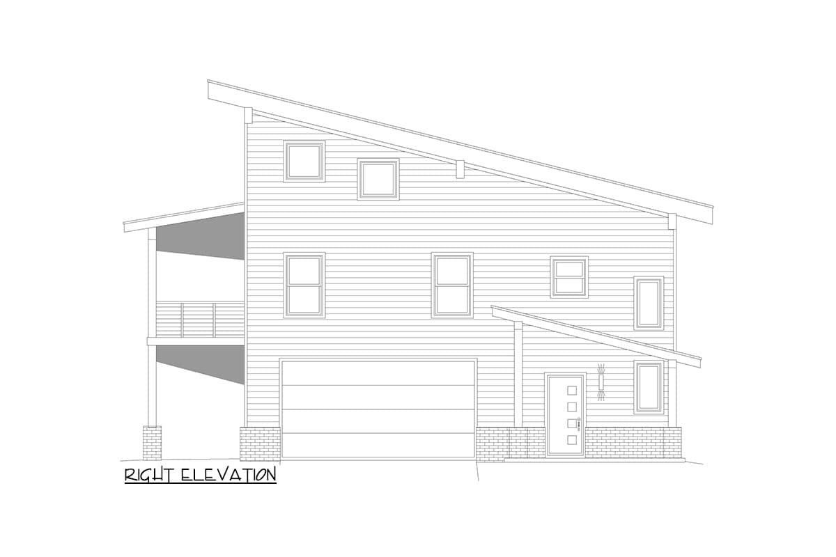 Plan 680348VR: Three-Story Mountain Plan with 3rd Floor Rec Room and Office - 2663 Sq Ft - Image #8 - Mountain, Ranch