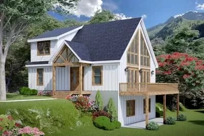 3-Bed Mountain Craftsman with Loft and Open Deck - 1736 Sq Ft
