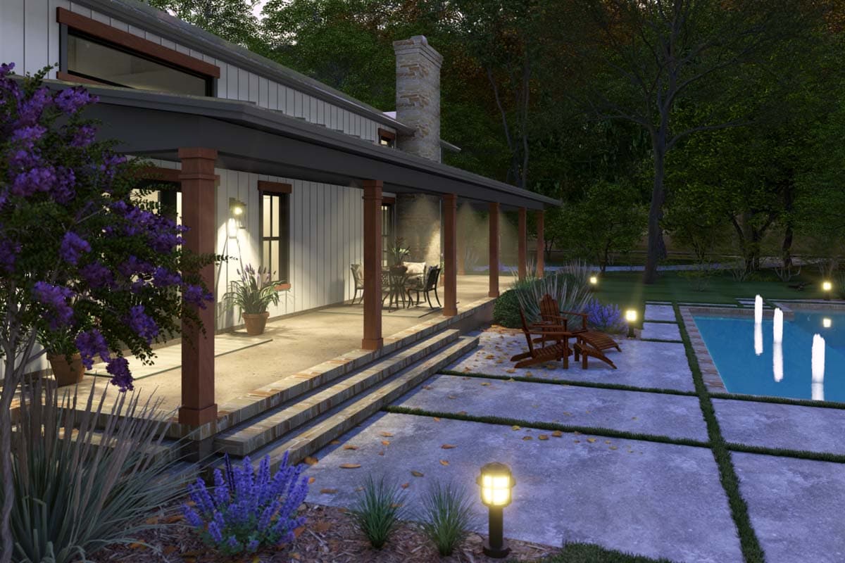 Plan 16930WG: 3-Bed Barndominium-Style Modern Farmhouse with Vaulted Great Room - 2,218 Sq Ft - Image #8 - Barndominium, Country, Modern Farmhouse, New American, Rustic