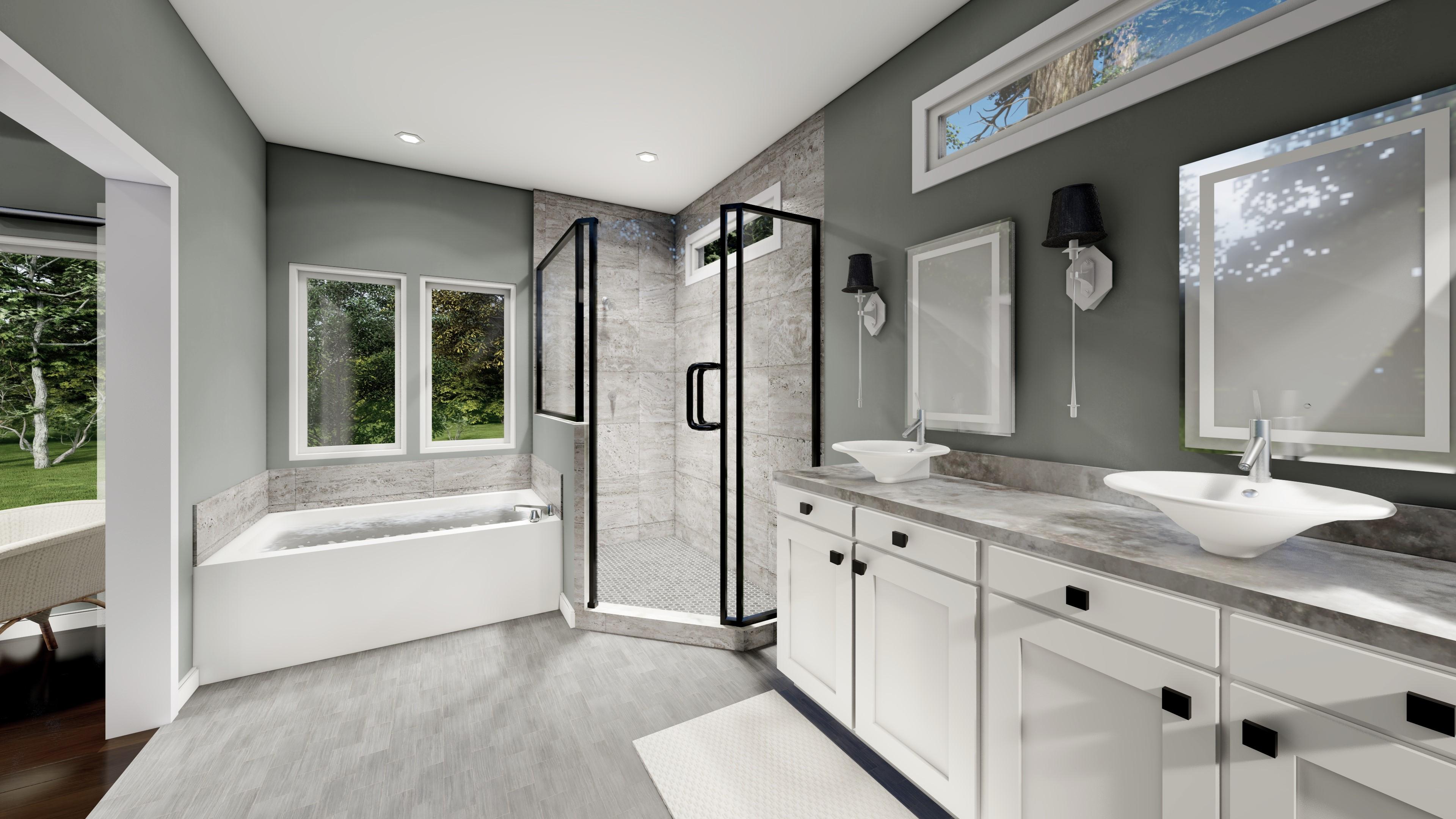 Plan 83664CRW: Three Dormers New American House Plan Under 1700 Sq Ft with Bonus Room - Image #7 - New American, Ranch