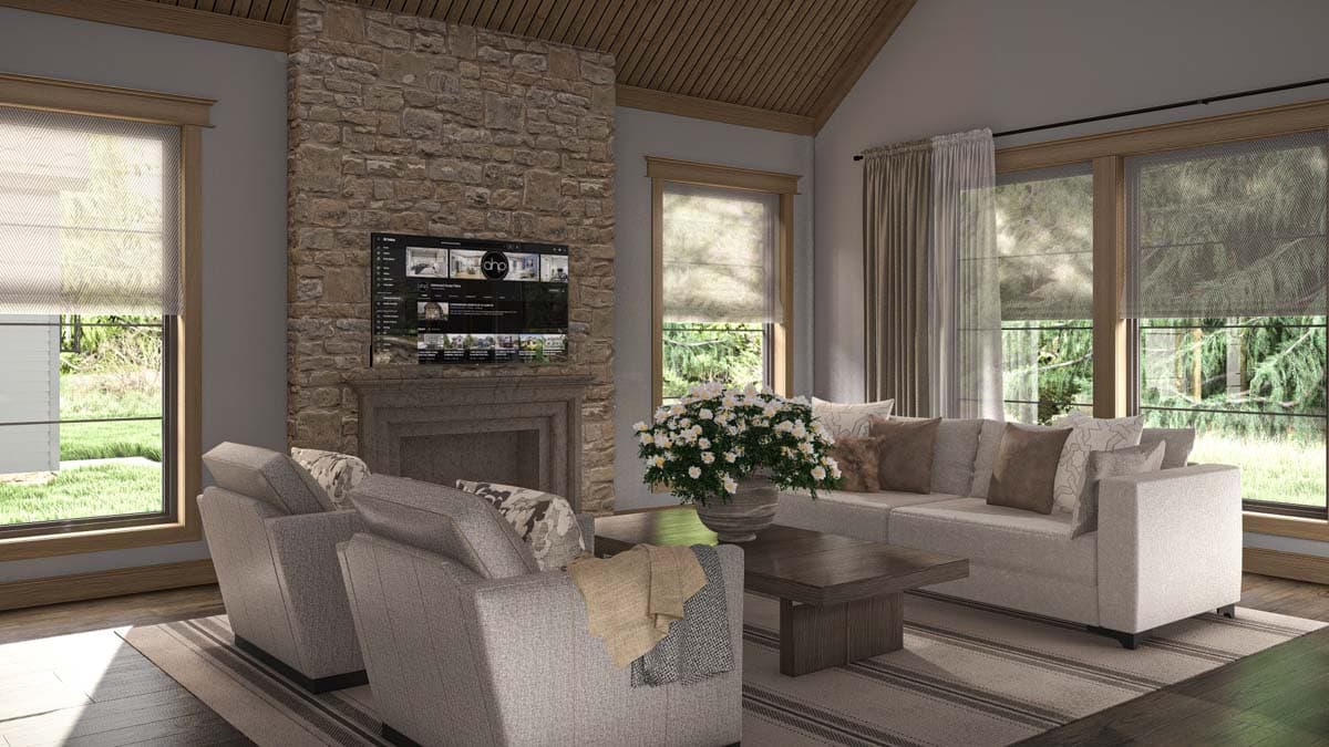 Plan 623371DJ: 5-Bed Modern European Home Plan with Two Story Great Room and Family Room - 4650 Sq Ft - Image #5 - Contemporary, European, French Country, New American, Transitional