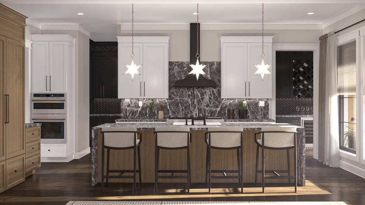 Plan 623371DJ: 5-Bed Modern European Home Plan with Two Story Great Room and Family Room - 4650 Sq Ft - Image #10 - Contemporary, European, French Country, New American, Transitional