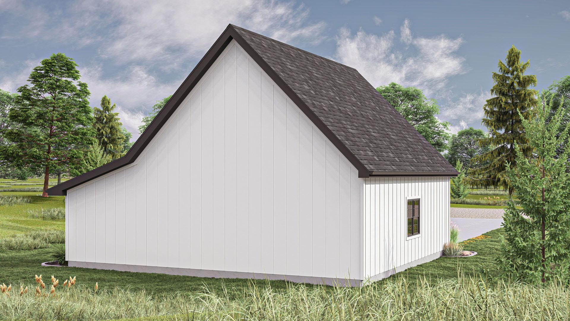 Plan 623372DJ: 2-Bay Garage Plan with Workshop - 1057 Sq Ft - Image #6 - Farmhouse