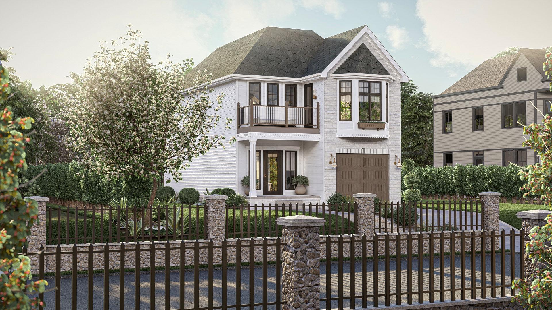 Plan 623373DJ: Two-Story Victorian Home Plan with Clustered Bedrooms - 1583 Sq Ft - Image #8 - European, Victorian