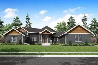 3-Bed Home Plan with Media Room and Office - 3713 Sq Ft