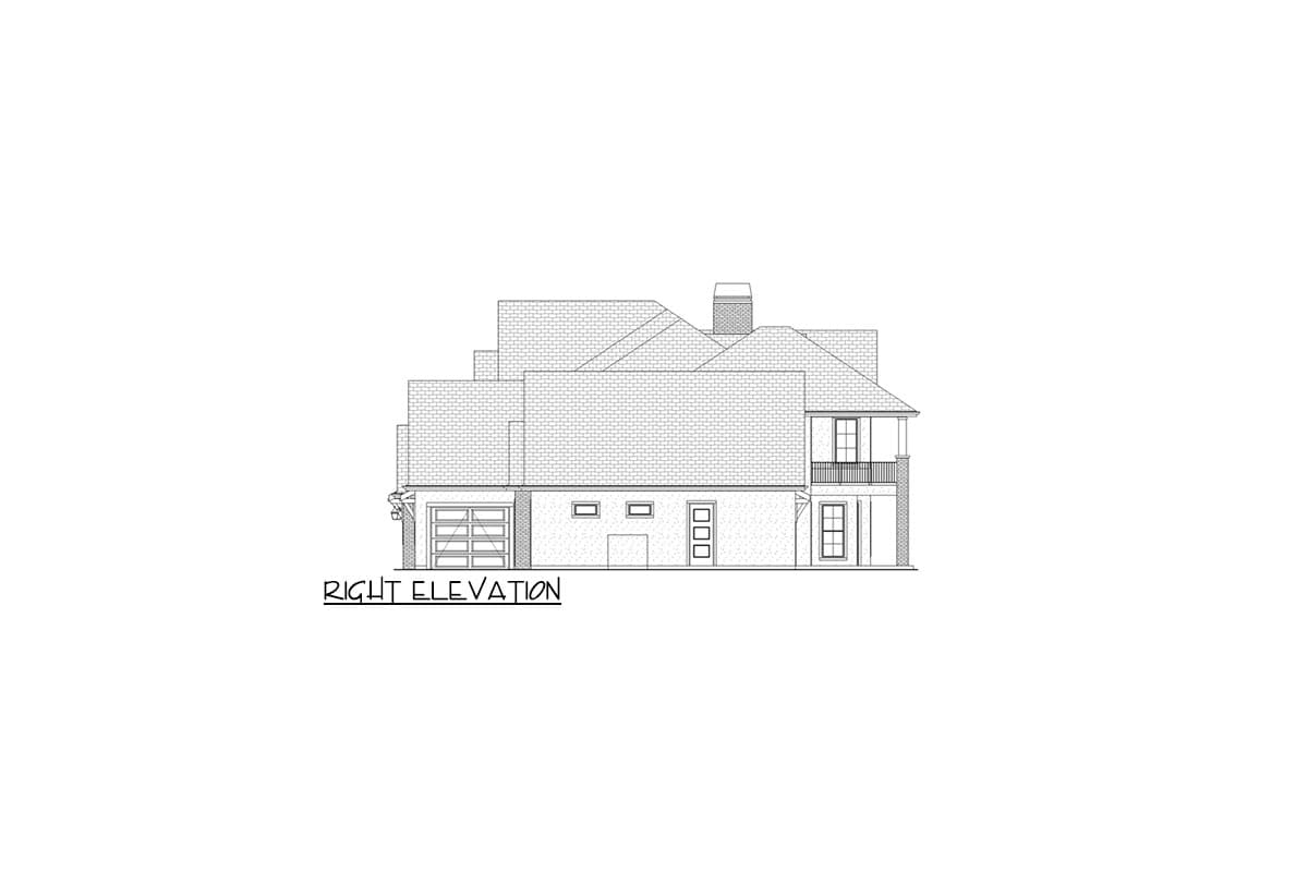 Plan 580111DFT: 5-Bed New American House Plan with Two Home Offices and Bonus Room - 5595 Sq Ft - Image #5 - New American, Transitional