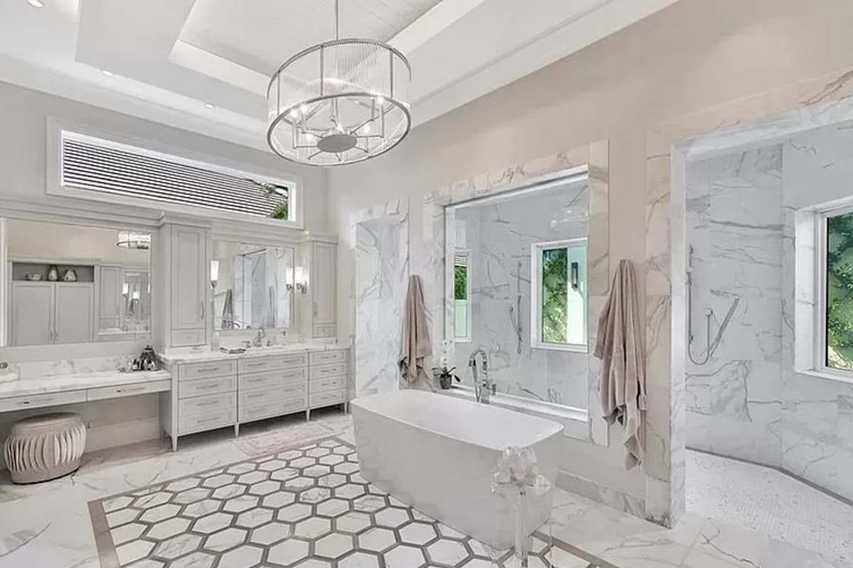 Plan 31843DN: Luxury Transitional House Plan with 5 Bedrooms and a 5 Car Garage - 8786 Sq Ft - Image #17 - European, Florida-Style, Mediterranean, Transitional