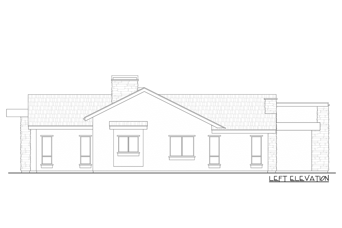 Plan 520005RKY: 4-Bed Modern House Plan with Optional Lower Level Expansion - 2275 Sq Ft - Image #4 - Contemporary, Mid Century Modern, Modern