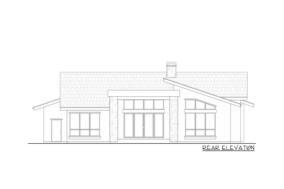 Plan 520005RKY: 4-Bed Modern House Plan with Optional Lower Level Expansion - 2275 Sq Ft - Image #5 - Contemporary, Mid Century Modern, Modern