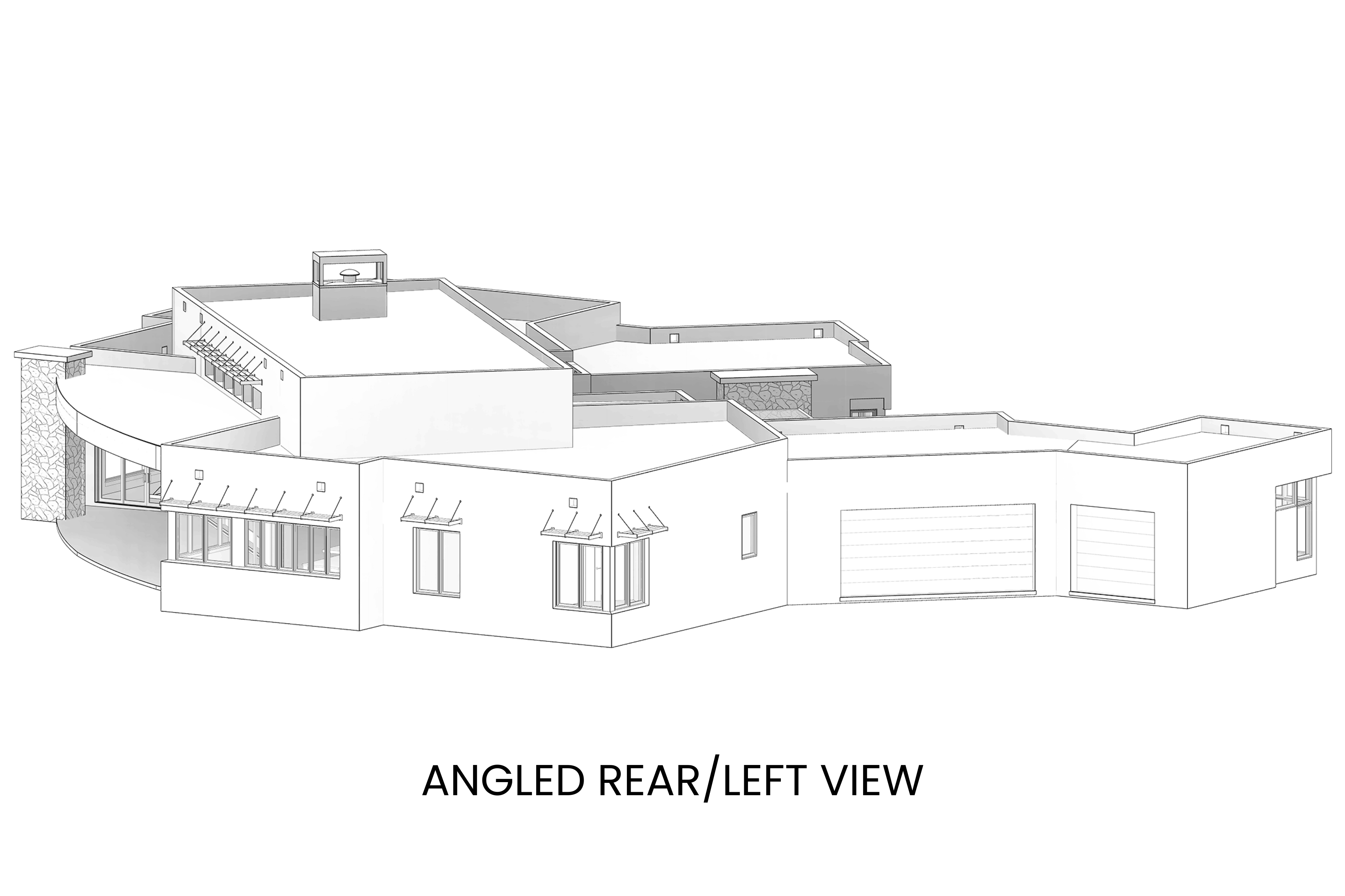 Plan 520007RKY: Modern Minimalist Ranch with Courtyard and Wine Room - 4792 Sq Ft - Image #7 - Contemporary, Modern, Mountain, Ranch