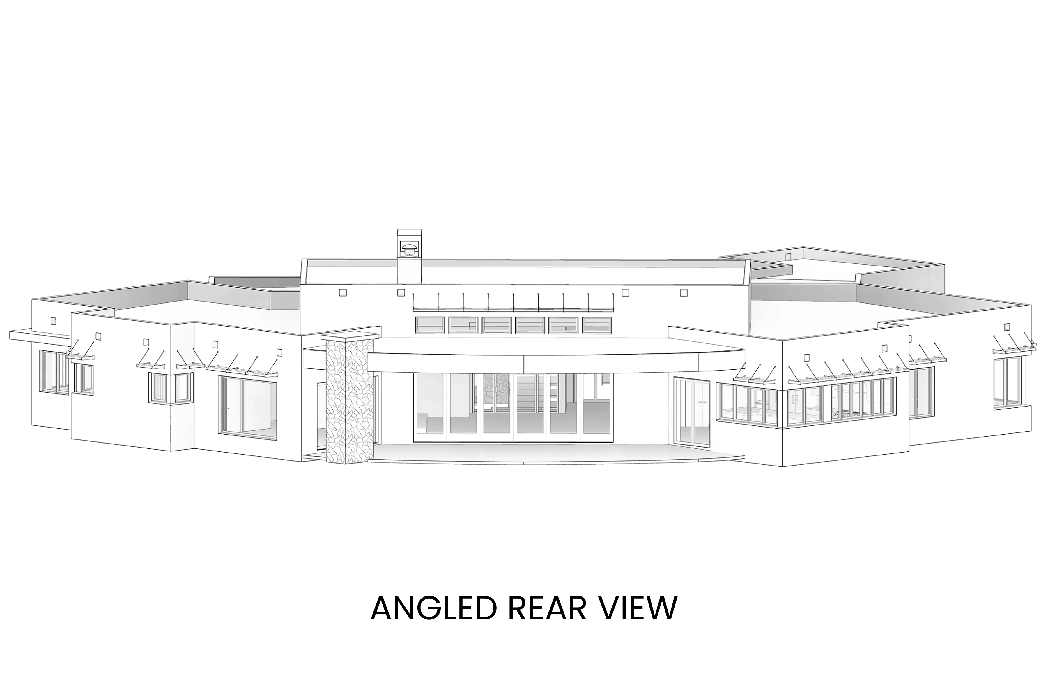 Plan 520007RKY: Modern Minimalist Ranch with Courtyard and Wine Room - 4792 Sq Ft - Image #8 - Contemporary, Modern, Mountain, Ranch