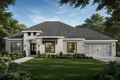 3-Bed Traditional Home Plan with Split Beds and Cathedral Great Room - 2939 Sq Ft