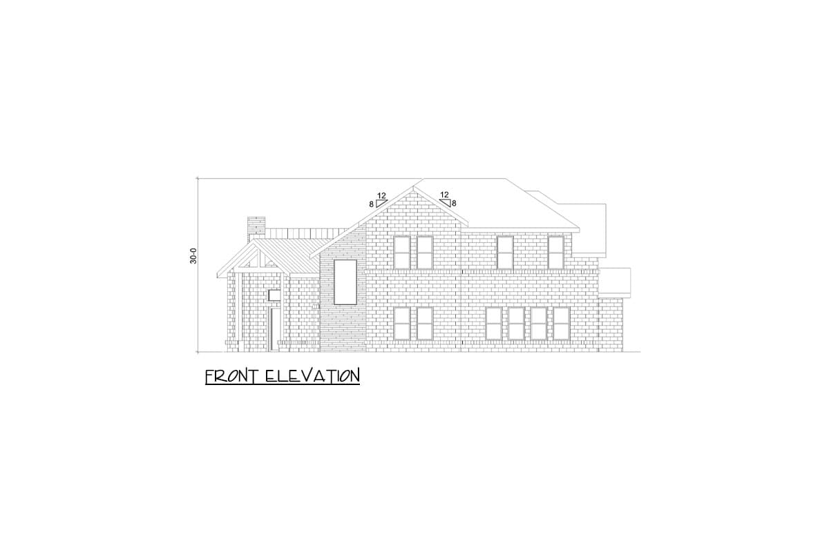 Plan 36703TX: Two-Story Contemporary Home Plan with Game Room and Loft - 4663 Sq Ft - Image #10 - Contemporary, Transitional