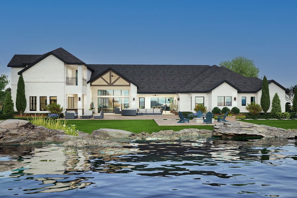 Plan 36703TX: Two-Story Contemporary Home Plan with Game Room and Loft - 4663 Sq Ft - Image #9 - Contemporary, Transitional